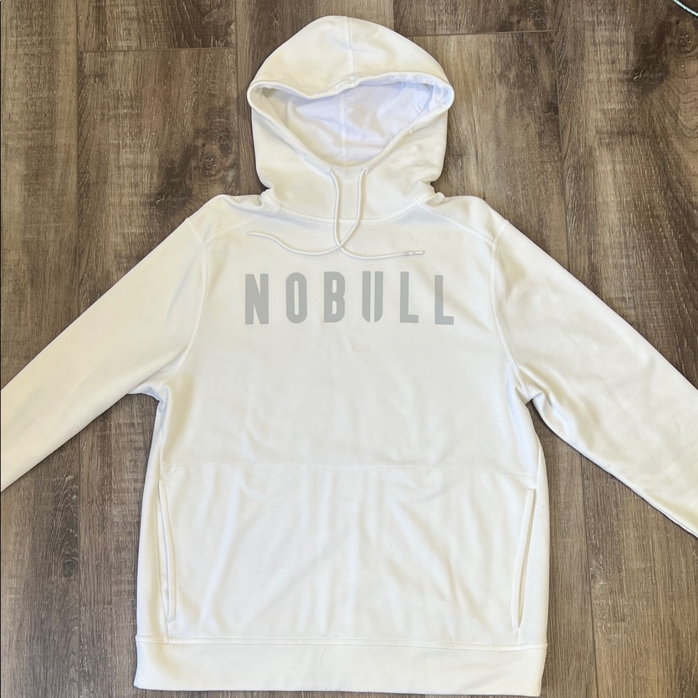 NOBULL Classic White Pullover Hoodie